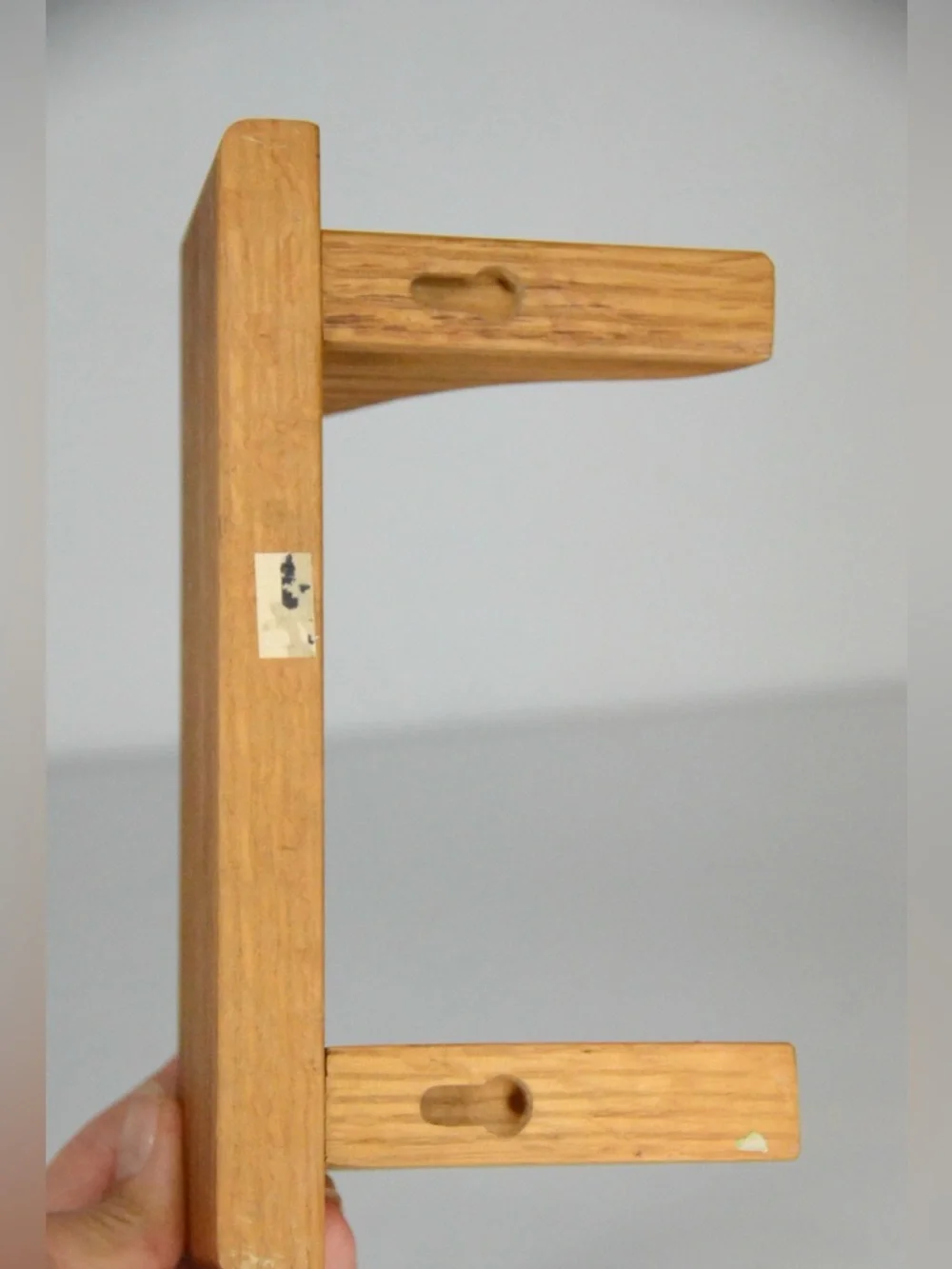 Vintage Orange Tone Mini Wood Wall Mounted Display Shelves
